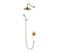 Omnires Armance set doccia da incasso con soffione oro SYSAM10GL