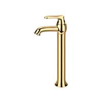 Omnires Art Deco rubinetto per lavabo verticale oro AD5112GL