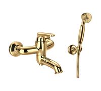 Omnires Art Deco rubinetto per vasca e doccia a parete oro AD5131GL