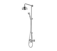 Omnires Art Deco set doccia a parete con soffione cromo AD5144CR