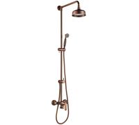 Omnires Art Deco set doccia a parete rame AD5144ORB