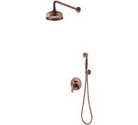 Omnires Art Deco set doccia da incasso con soffione rame SYSAD28ORB