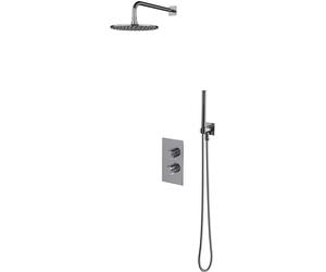 Omnires Contour set doccia da incasso con termostato con soffione cromo SYSCT11CR
