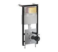 Omnires Eco Flush Set modulo di installazione con placca di comando per vaso sospeso STFWCECO1R45-RBSB