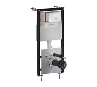 Omnires Eco Flush Set modulo di installazione con placca di comando per vaso sospeso STFWCECO1R45-RCR