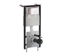 Omnires Eco Flush Set modulo di installazione con placca di comando per vaso sospeso STFWCECO1R45-RWM