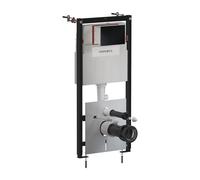 Omnires Eco Flush Set Strongframe + Minimal modulo di installazione con placca di comando per vaso sospeso STFWCECO1MRBLM