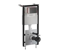 Omnires Flush Set modulo di installazione con placca di comando per vaso sospeso STFWC1R45-RGR