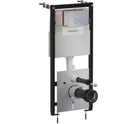 Omnires Flush Set modulo di installazione con placca di comando per vaso sospeso STFWC1R45-RNI