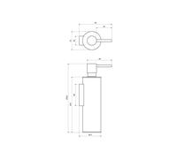 Omnires Modern Project dispenser di sapone liquido 150 ml bianco MP60721WM