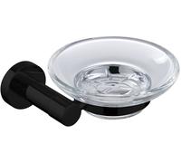 Omnires Modern Project portasapone a parete nero-trasparente MP60420BL