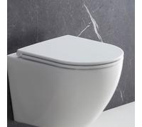 OMNIRES OTTAWA sedile WC per WC sospeso con SilentPower, OTTAWASPDEBM, OTTAWA bianco opaco [WC > Sedili WC]