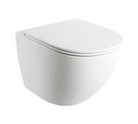 Omnires Ottawa vaso wc sospeso senza brida bianco opaco OTTAWAMWBM