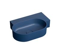 Omnires Ovo M+ lavabo 55x38 cm ovale da appoggio blu opaca OVO555UWPMB