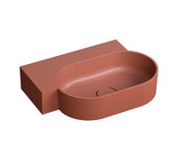 Omnires Ovo M+ lavabo 55x38 cm ovale da appoggio opaca OVO555UWLTE