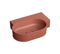 Omnires Ovo M+ lavabo 55x38 cm ovale da appoggio opaca OVO555UWPTE