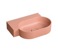 Omnires Ovo M+ lavabo 55x38 cm ovale da appoggio rosa opaca OVO555UWLCO