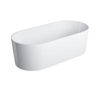 Omnires Ovo M+ vasca da bagno freestanding 160x75 cm ovale bianco OVOWWBP