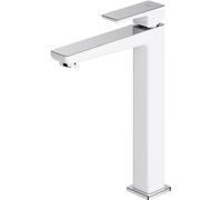 OMNIRES PARMA rubinetto lavabo con corpo del rubinetto rialzato, PM7412CRB, PARMA cromo/bianco [Rubinetteria Bagno > Rubinetteria Lavabo]