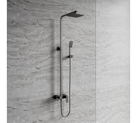 OMNIRES PARMA sistema doccia, miscelatore monocomando, PM7444GR, PARMA grafite spazzolato [Rubinetteria Bagno > Colonne Doccia]