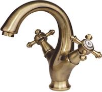 Omnires Retro rubinetto per lavabo verticale ottone/bronzo antico RE7210BR