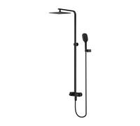 Omnires Sacramento set doccia a parete con soffione nero SC2344BL