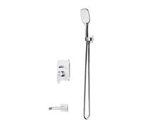 Omnires Sacramento set per vasca e doccia da incasso bianco SYSSCW01XCRB