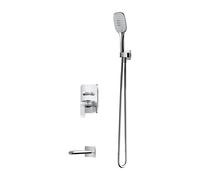 Omnires Sacramento set per vasca e doccia da incasso cromo SYSSCW01XCR