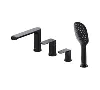 Omnires Sacramento rubinetto per vasca e doccia bordo vasca nero SC2332BL