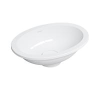 Omnires Shell M+ lavabo 38x25 cm ovale sottopiano bianco lucida SHELL380UPBP