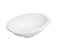Omnires Shell M+ lavabo 38x25 cm ovale sottopiano bianco opaca SHELL380UPBM