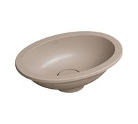 Omnires Shell M+ lavabo 38x25 cm ovale sottopiano marrone/beige opaca SHELL380UPDB