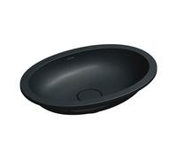 Omnires Shell M+ lavabo 48x31 cm ovale sottopiano nero opaca SHELL480UPBLV