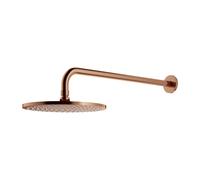 Omnires SlimLine soffione doccia con braccio 25.4x25.4 cm rotonda rame WGSET1CPB