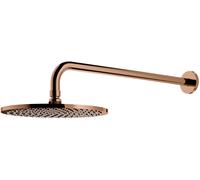 Omnires SlimLine soffione doccia con braccio 25x25 cm rotonda rame WGSET1CP