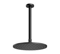 Omnires SlimLine soffione doccia con braccio 25x25 cm rotonda || WSSET1GR