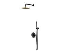 Omnires Sys set doccia da incasso nero-oro SYSY18BLGL