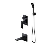 OMNIRES PARMA miscelatore monocomando, per vasca, SYSPMW01BL, PARMA nero opaco [Rubinetteria Bagno > Rubinetteria Vasca e Doccia]