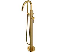 OMNIRES Y rubinetto vasca a pavimento miscelatore monocomando, Y1233-SGLB, Y oro spazzolato [Rubinetteria Bagno > Rubinetteria Vasca]
