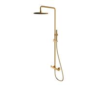 OMNIRES Y sistema doccia, miscelatore monocomando, Y1244MGLB, Y oro spazzolato [Rubinetteria Bagno > Sistemi Doccia]