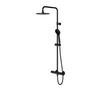 Omnires Y set doccia a parete con termostato nero Y1244LUXLBL