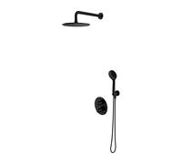 Omnires Y set doccia da incasso con termostato con soffione nero SYSYT05BL