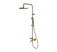 OMNIRES Y sistema doccia, termostatico, con riempimento vasca, Y1234ALGL, Y oro [Rubinetteria Bagno > Sistemi Doccia]