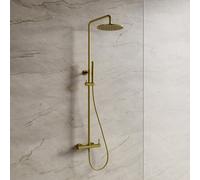 OMNIRES Y sistema doccia, miscelatore monocomando, Y1244MBSB, Y ottone spazzolato [Rubinetteria Bagno > Colonne Doccia]