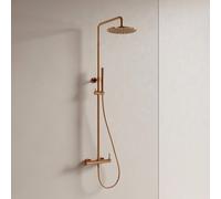 Omnires Y set doccia a parete con soffione rame Y1244MCP