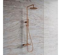 OMNIRES Y sistema doccia, miscelatore monocomando, Y1244MCPB, Y rame spazzolato [Rubinetteria Bagno > Sistemi Doccia]