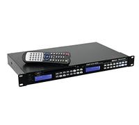 Omnitronic Lettore multimediale DMP-103RDS CD/MP3/USB con Radio RDS Rack 1U