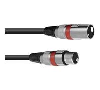 Omnitronic 3022047R XLR Cavo di collegamento [1x Spina XLR 3 poli - 1x Presa
