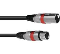 Omnitronic 3022052R XLR Cavo di collegamento [1x XLR Plug 3 Poly-1X XLR Socket 3 Poly] 7,50 m Nero (3022052R)