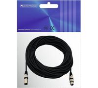 Omnitronic 30220590 XLR Cavo di collegamento [1x XLR Plug 3 Poly-1x XLR Socket 3 Poly] 25,00 M nero (30220590)